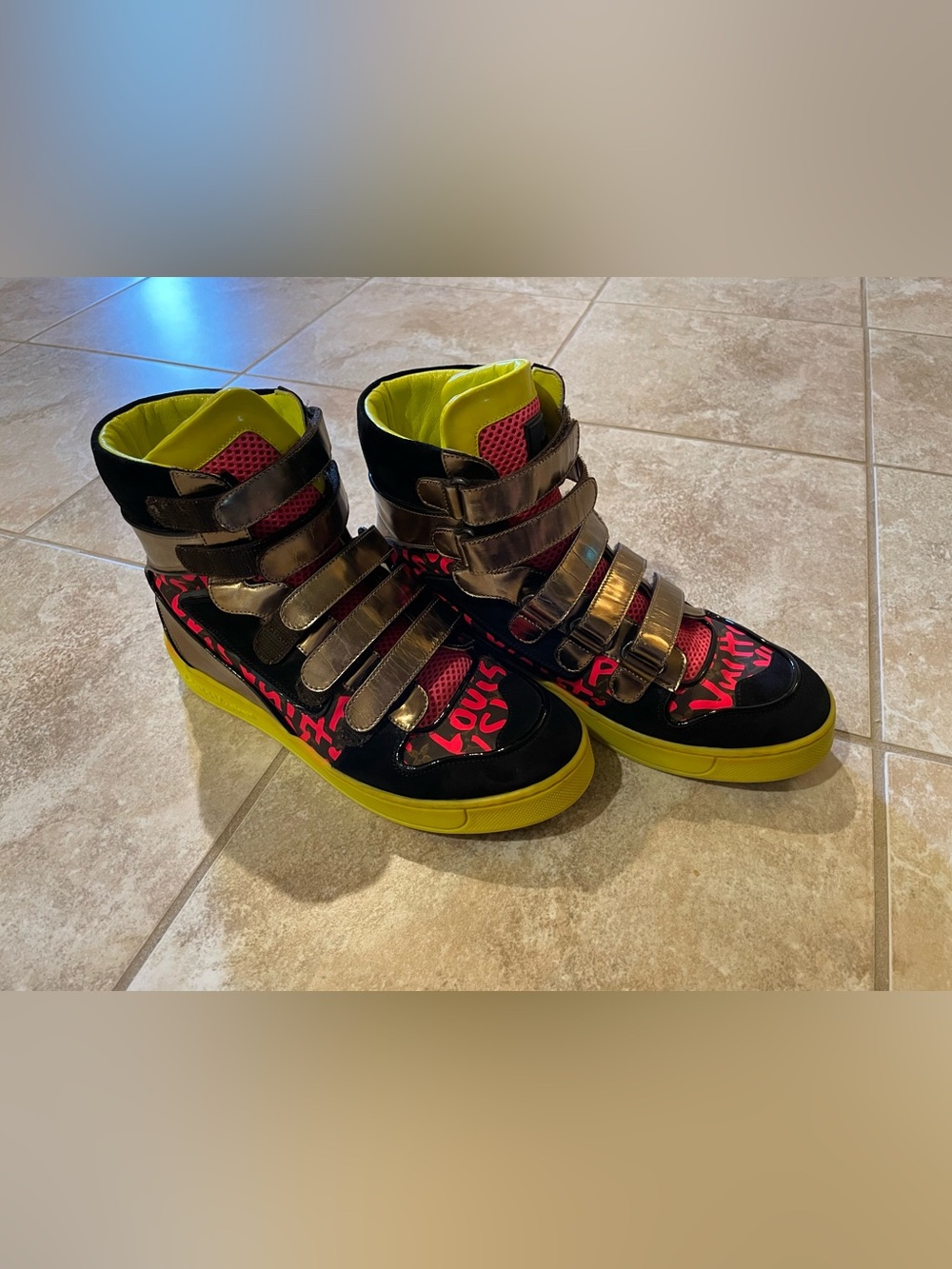 Louis Vuitton Stephen Sprouse Graffiti High Top Sneakers
